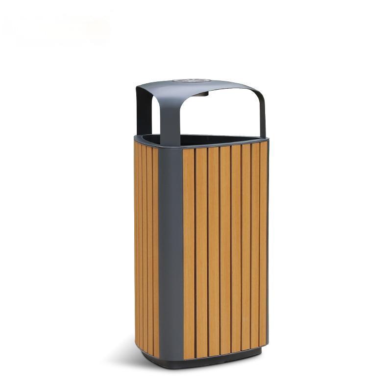 Paris Commerial Wood Trash Can