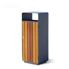 Outdoor Wooden Trash Can
