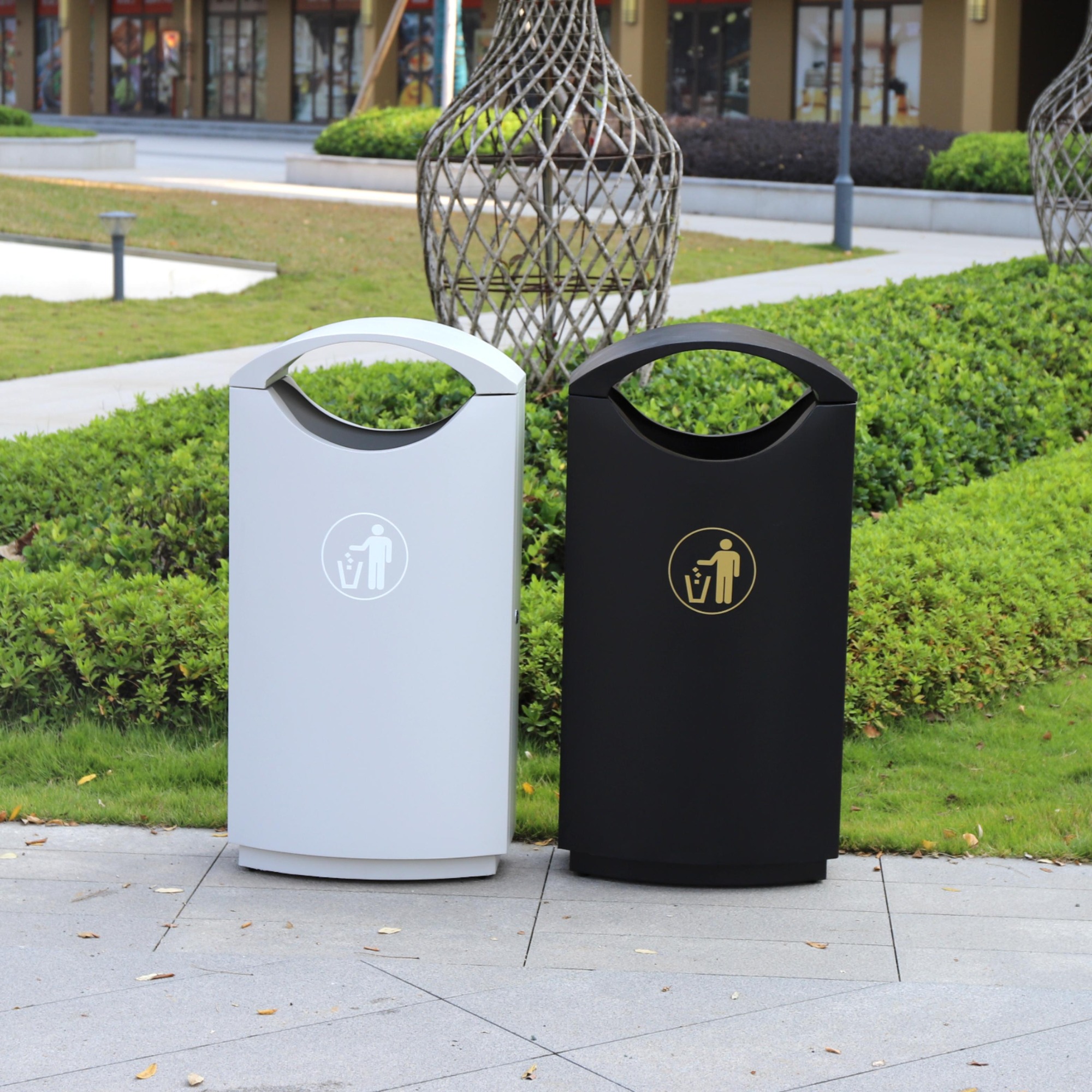 Street Metal Recycling Garbage Bin