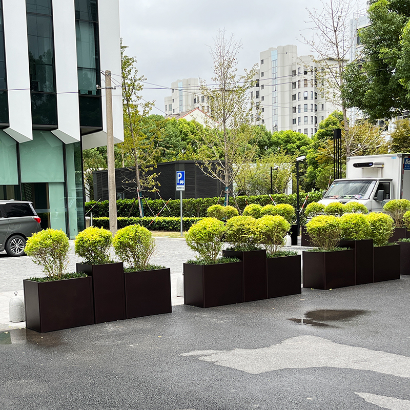 Simple Rectangle Matal Planter Box