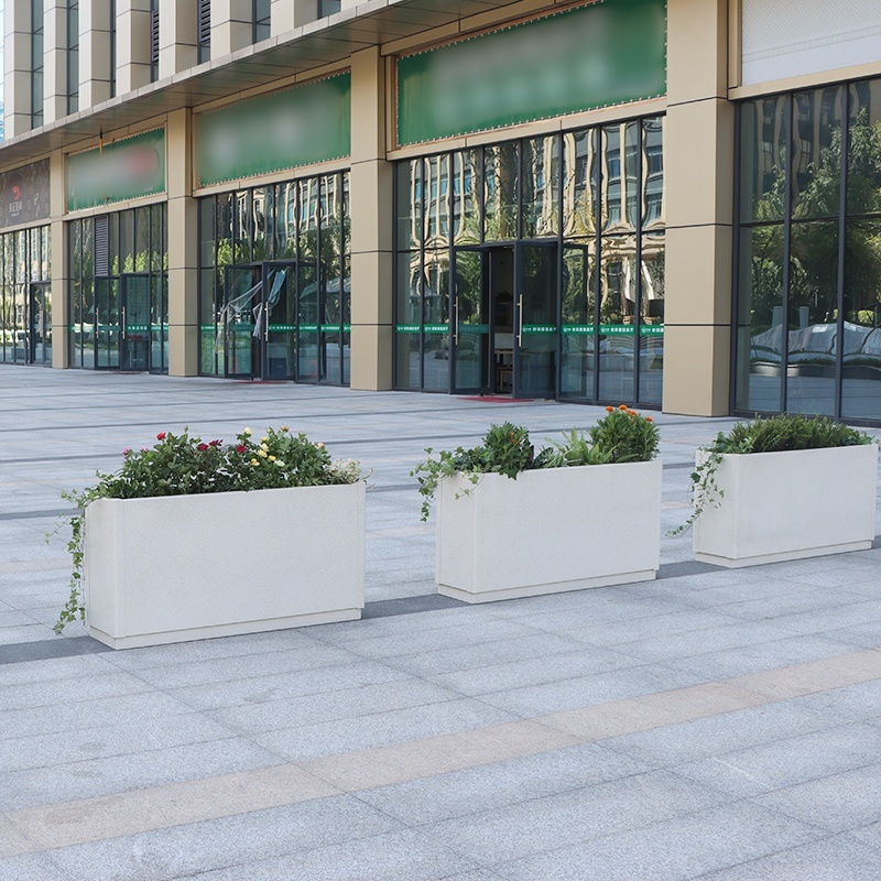 Simple Rectangle Matal Planter Box