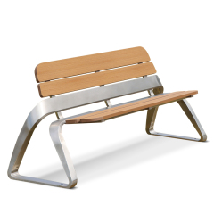 Modern Park Bench Eco-friendly Garden Bench Chairs with Backrest