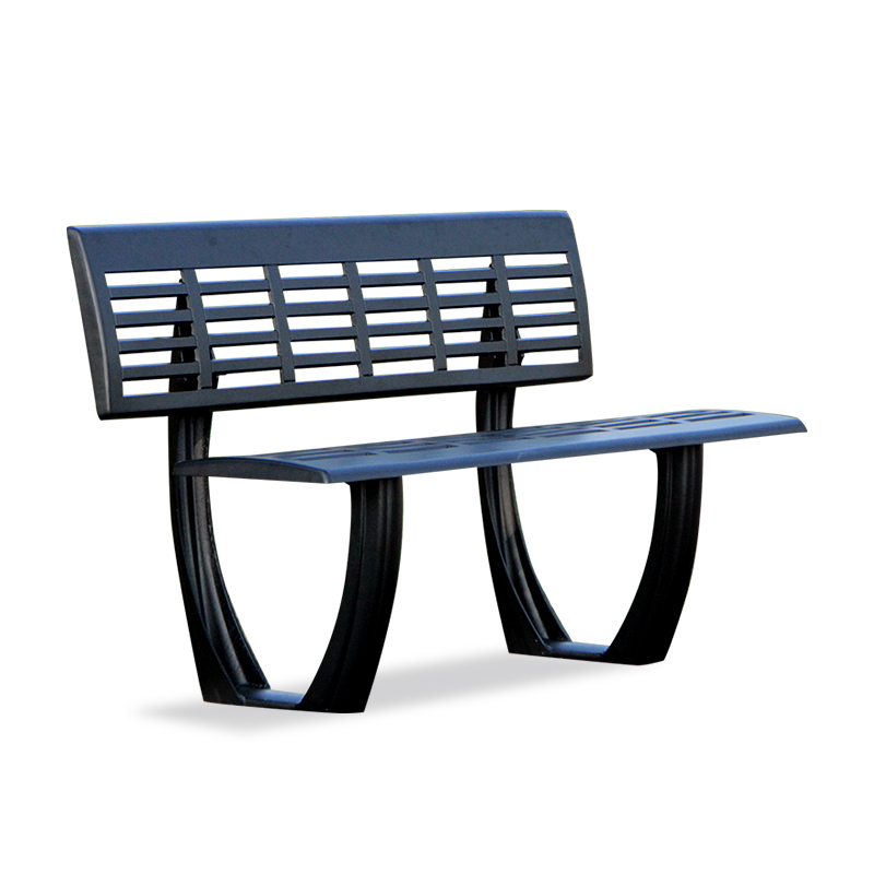Aluminum Park Chair Outdoor Bench with Backrest
