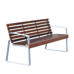 Wooden Park Chair Outdoor Bench with Handle