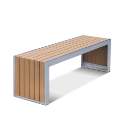 Wooden Flat Bench Long Benches for Park Gardens