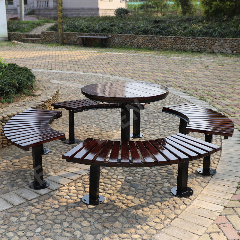 Outdoor Picnic Table Park Seating Garden Table and Bench Set