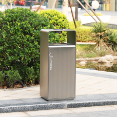 Outdoor Street Stainless Steel Trash Bin