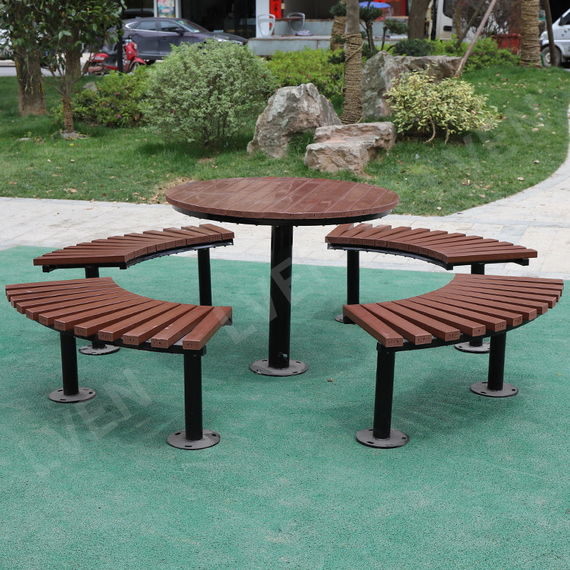 Outdoor Picnic Table Park Seating Garden Table and Bench Set