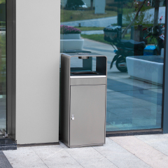Outdoor Street Stainless Steel Trash Bin