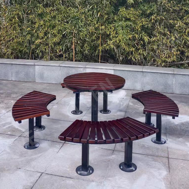 Outdoor Picnic Table Park Seating Garden Table and Bench Set