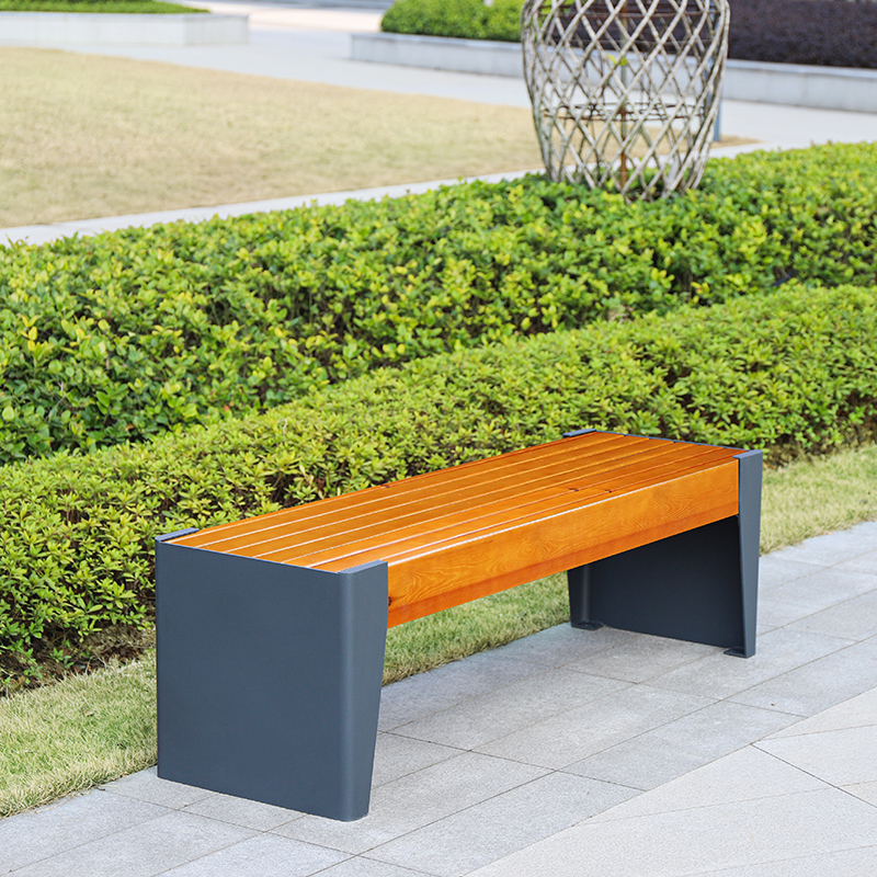 Patio Bench Wooden Seat for Park, Garden, Street, Hallway