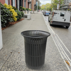 Outdoor Flower Basket Design Trash Cans