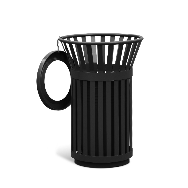 Outdoor Flower Basket Design Trash Cans