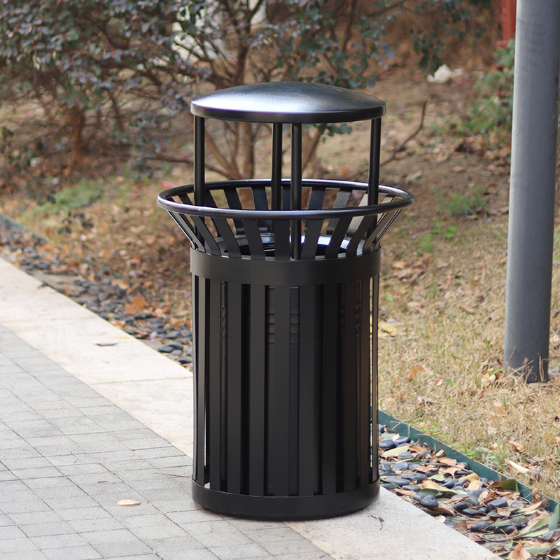 Outdoor Flower Basket Design Trash Cans