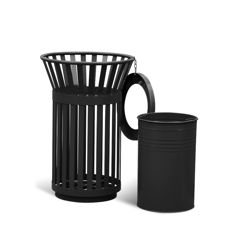 Outdoor Flower Basket Design Trash Cans