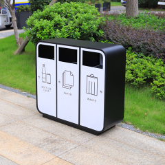 Classified Metal Trash Can