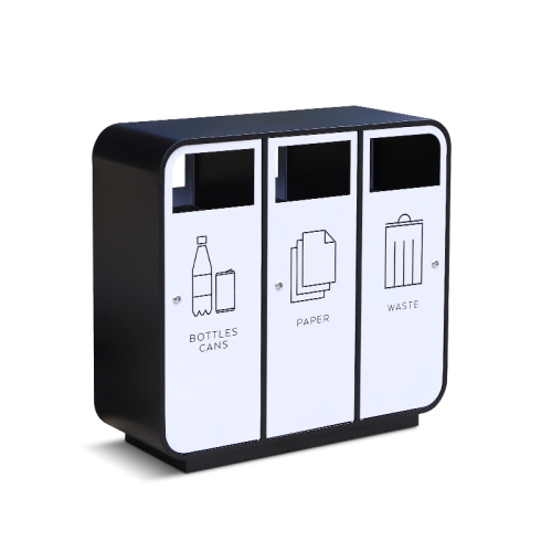 Classified Metal Trash Can