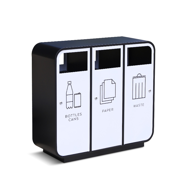 Classified Metal Trash Can