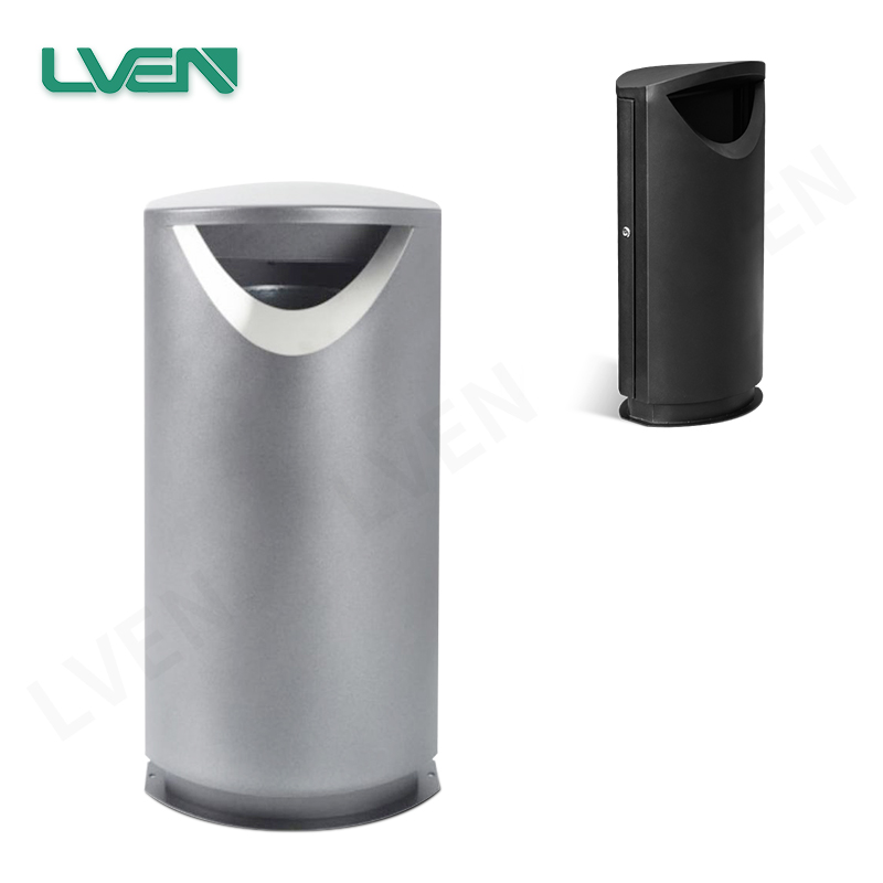Stainless Steel Trash Bin For Outdoor Use