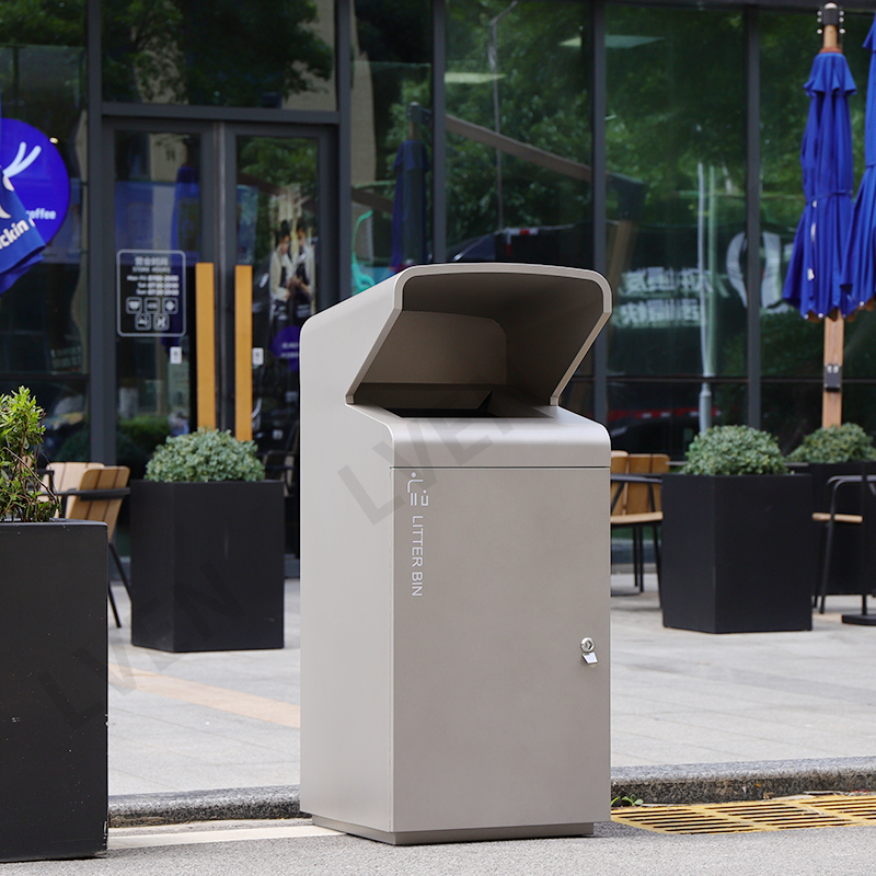Big Capacity Metal Trash Can