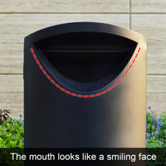 Stainless Steel Trash Bin For Outdoor Use