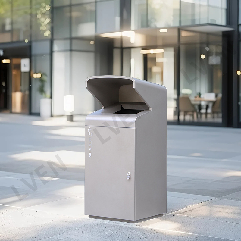 Big Capacity Metal Trash Can