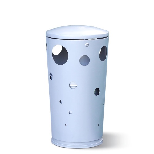 Street Metal Round Garbage Bin