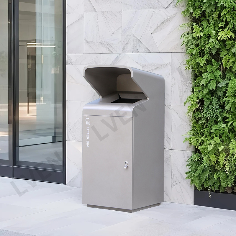 Big Capacity Metal Trash Can