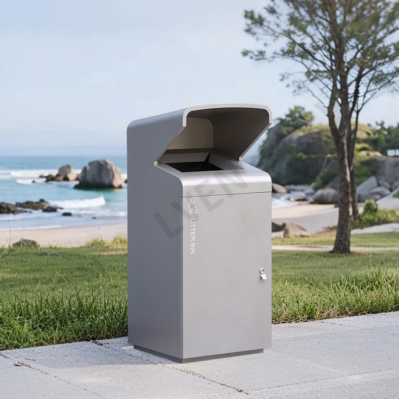 Big Capacity Metal Trash Can
