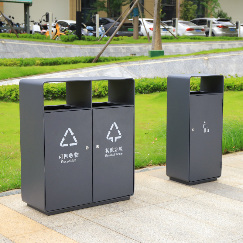 Metal Commercial Trash Cans