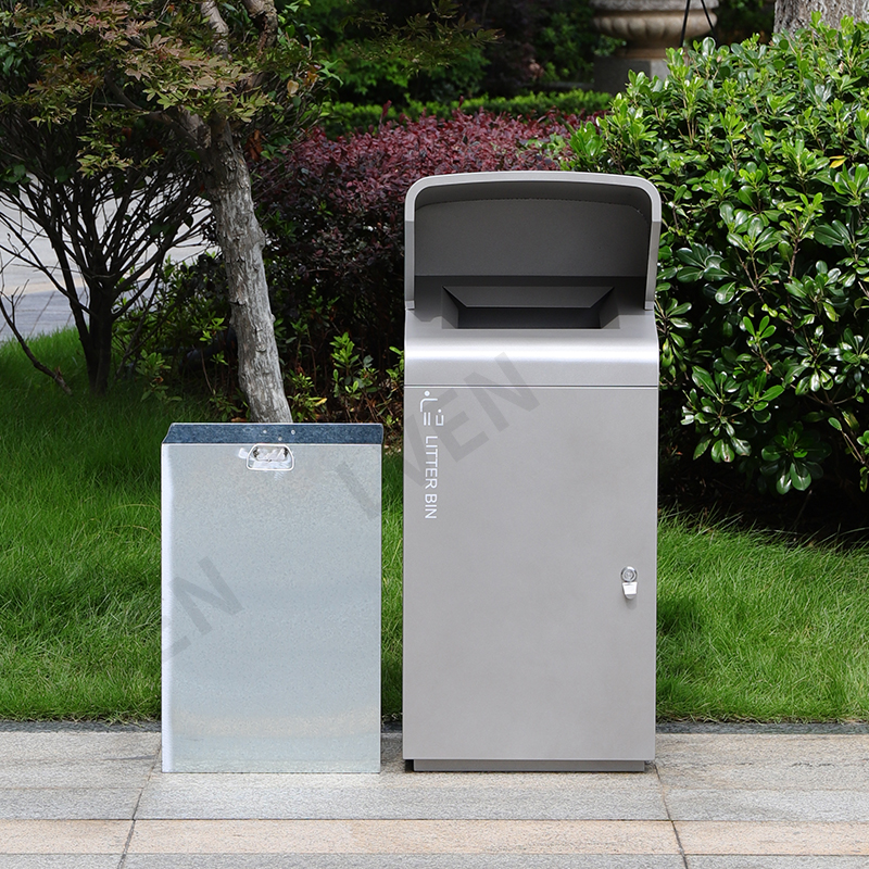 Big Capacity Metal Trash Can