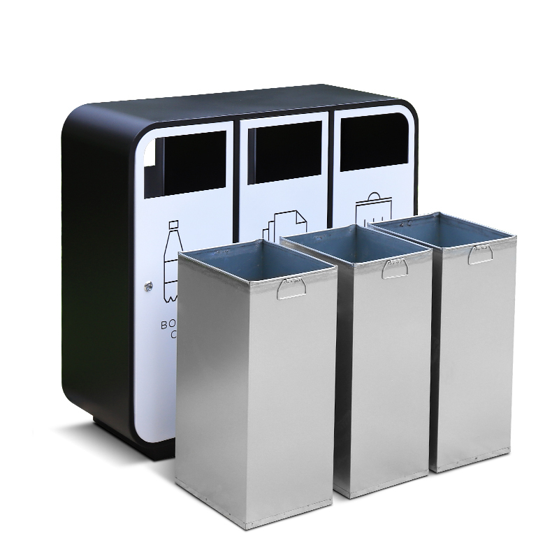 Classified Metal Trash Can