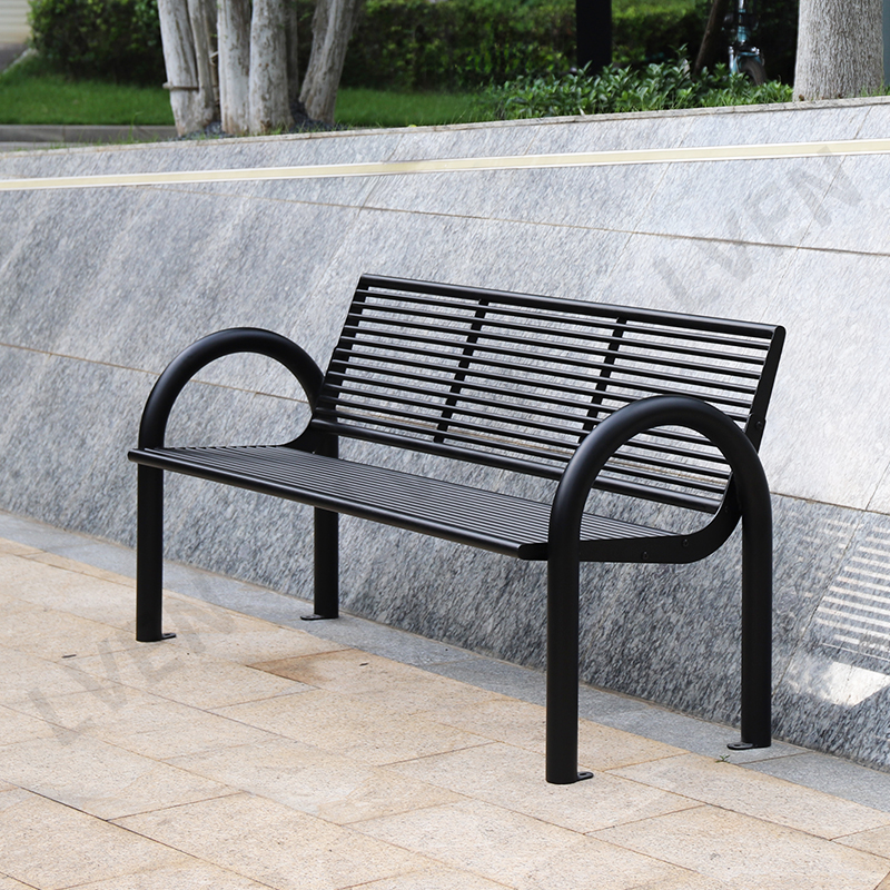 Metal Seating Patio Bench Chair For Outdoor Park Street Garden Use