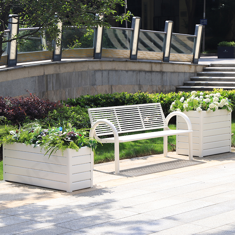 Metal Seating Patio Bench Chair For Outdoor Park Street Garden Use