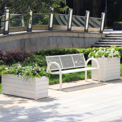 Metal Seating Patio Bench Chair For Outdoor Park Street Garden Use