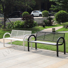 Metal Seating Patio Bench Chair For Outdoor Park Street Garden Use