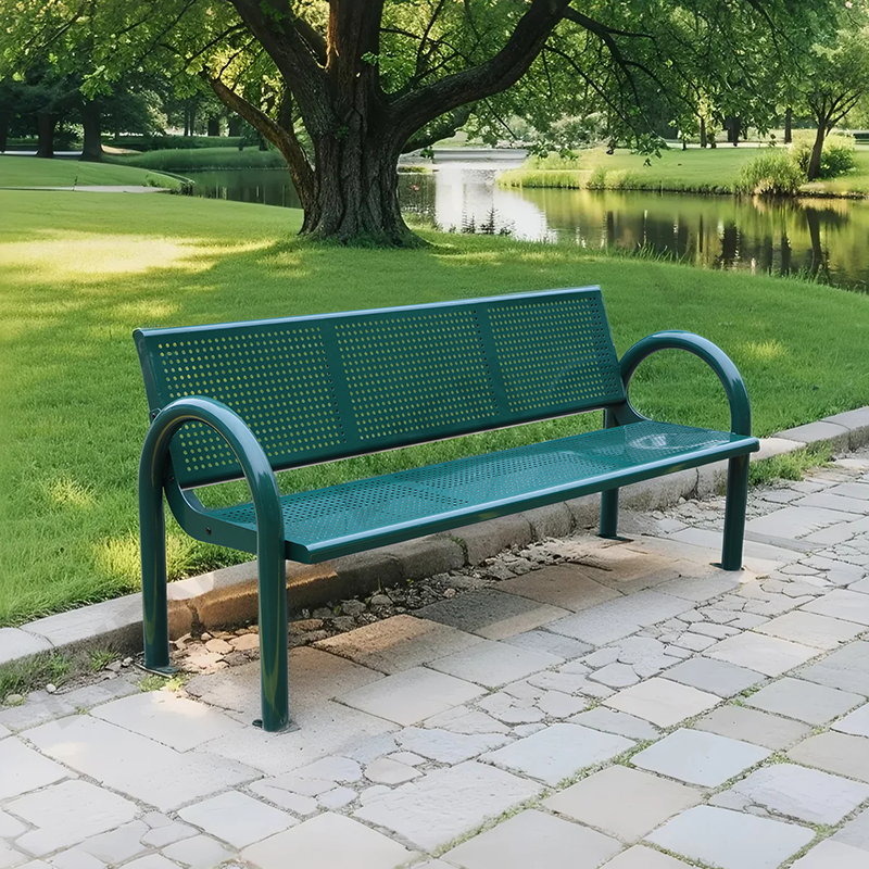 Outdoor Benches Public Seating Steel Leisure Chair for Park Street Sports Venues