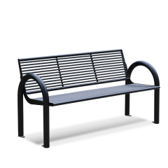Metal Seating Patio Bench Chair For Outdoor Park Street Garden Use