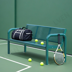 Tennis Court Outdoor and Indoor Use Public Seating Bench Chair With Comfortable Armrest and Backrest