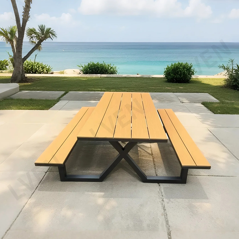 Commercial Outdoor Table Set - Durable and Low-Maintenance