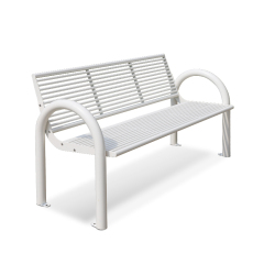 Metal Seating Patio Bench Chair For Outdoor Park Street Garden Use