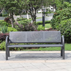 Outdoor Benches Public Seating Steel Leisure Chair for Park Street Sports Venues