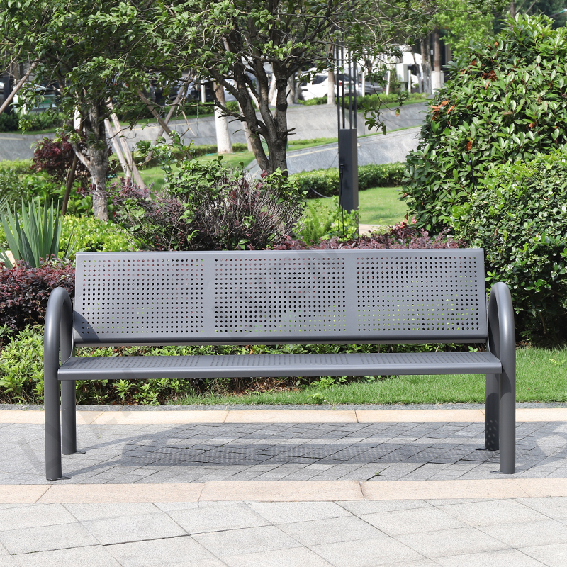 Outdoor Benches Public Seating Steel Leisure Chair for Park Street Sports Venues