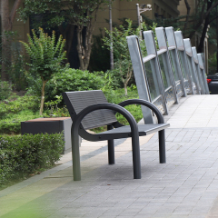 Outdoor Benches Public Seating Steel Leisure Chair for Park Street Sports Venues