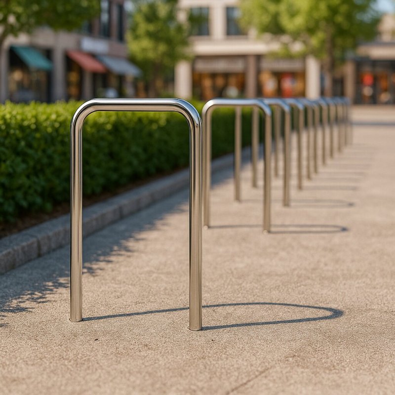Municipal Grade In-Ground Bike Rack - Low Maintenance & Fixed Installation