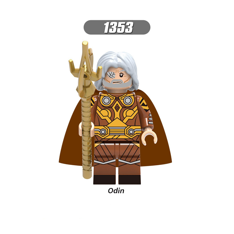 X0269 Super Heroes Marvel Movies Avengers Building Blocks Odin Laufey Thor Loki Frigga Action Mini Figures Assemble Bricks Educational Toys Birthday DIY Gift for Children