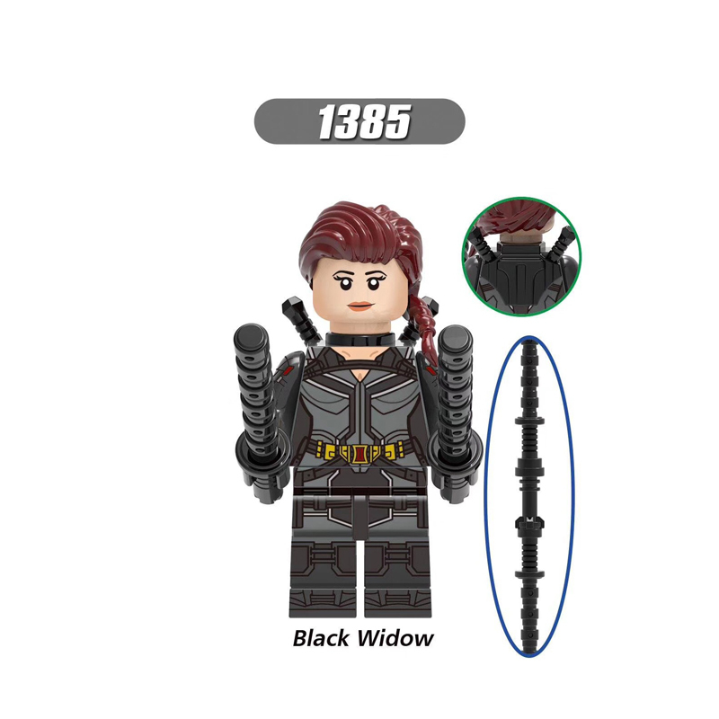 X0272 Super Heroes Marvel Avengers Minifigures Building Blocks Baron Zemo Black Widow Falon Taskmaster Captain of USSR Action Mini Figures Assemble DIY Bricks Educational Toys Gift for Children