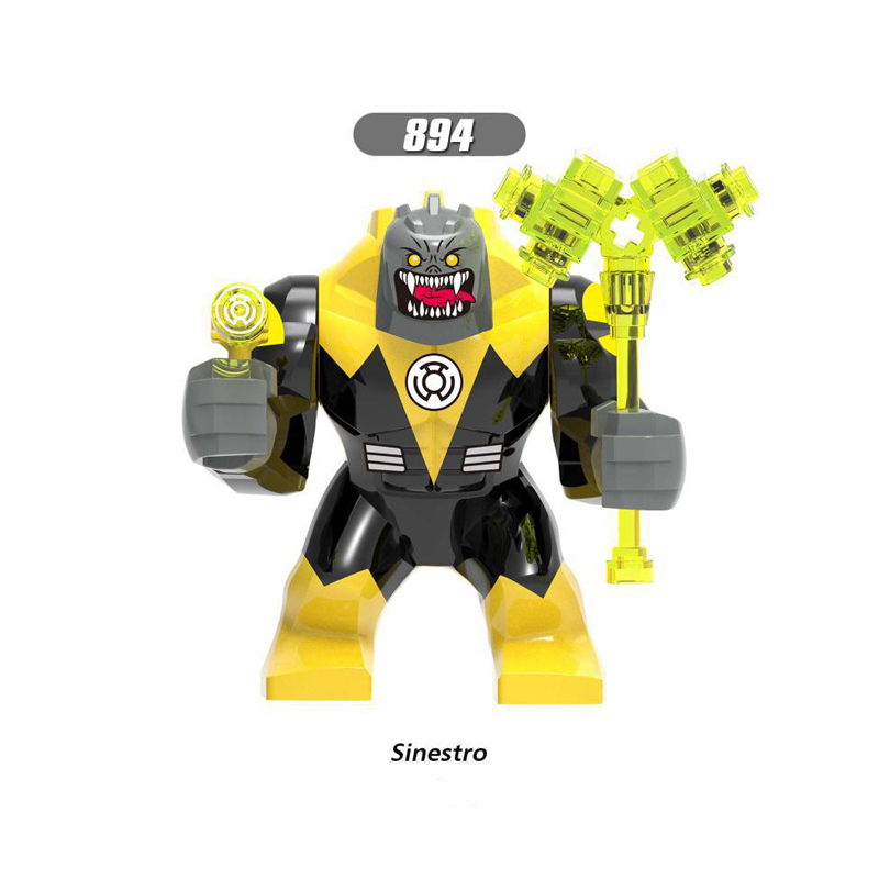XH887 XH1052 XH890 XH892 XH894 Super Heroes Marvel Avengers Marvel Building Blocks Hulk Thanos Black Dwarf Green Lantern Kilowog Sinestro Action Mini Figure Assemble Bricks Educational DIY Toys for Boys