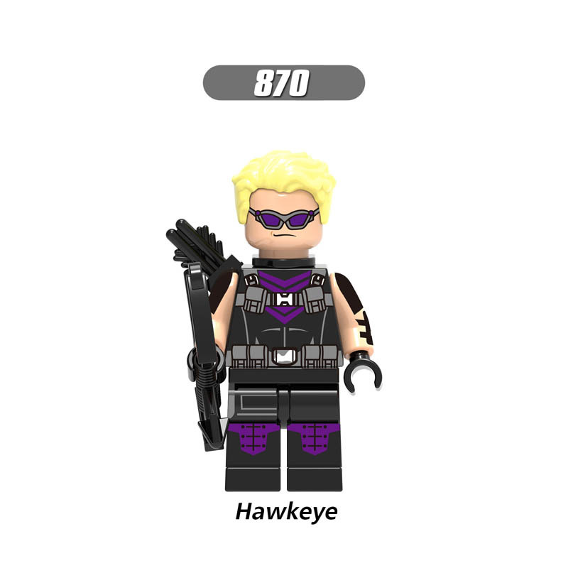 X0192 Super Heroes Marvel Avengers Minifigures Building Blocks Winter Soldier Thor Scarlet Witch Bruce Banner Nebula Star Lord Ant Man Hawkeye Action Mini Figures Assemble Bricks Educational Toys for Children