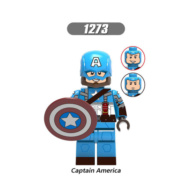 X0259 Super Heroes Marvel  Avengers Minifigures Building Blocks Iron Man Chitauri Captain America Loki Black Widow Thor Hawkeye Action Mini Figures Assemble Bricks Toy Birthday Gift for Chrildren